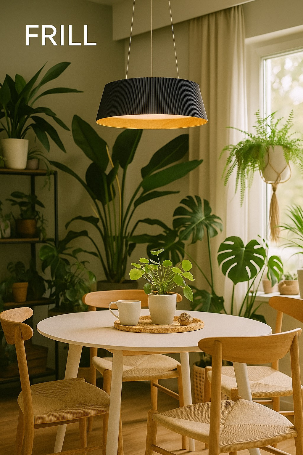 lampy drewniane lampa wisząca frill